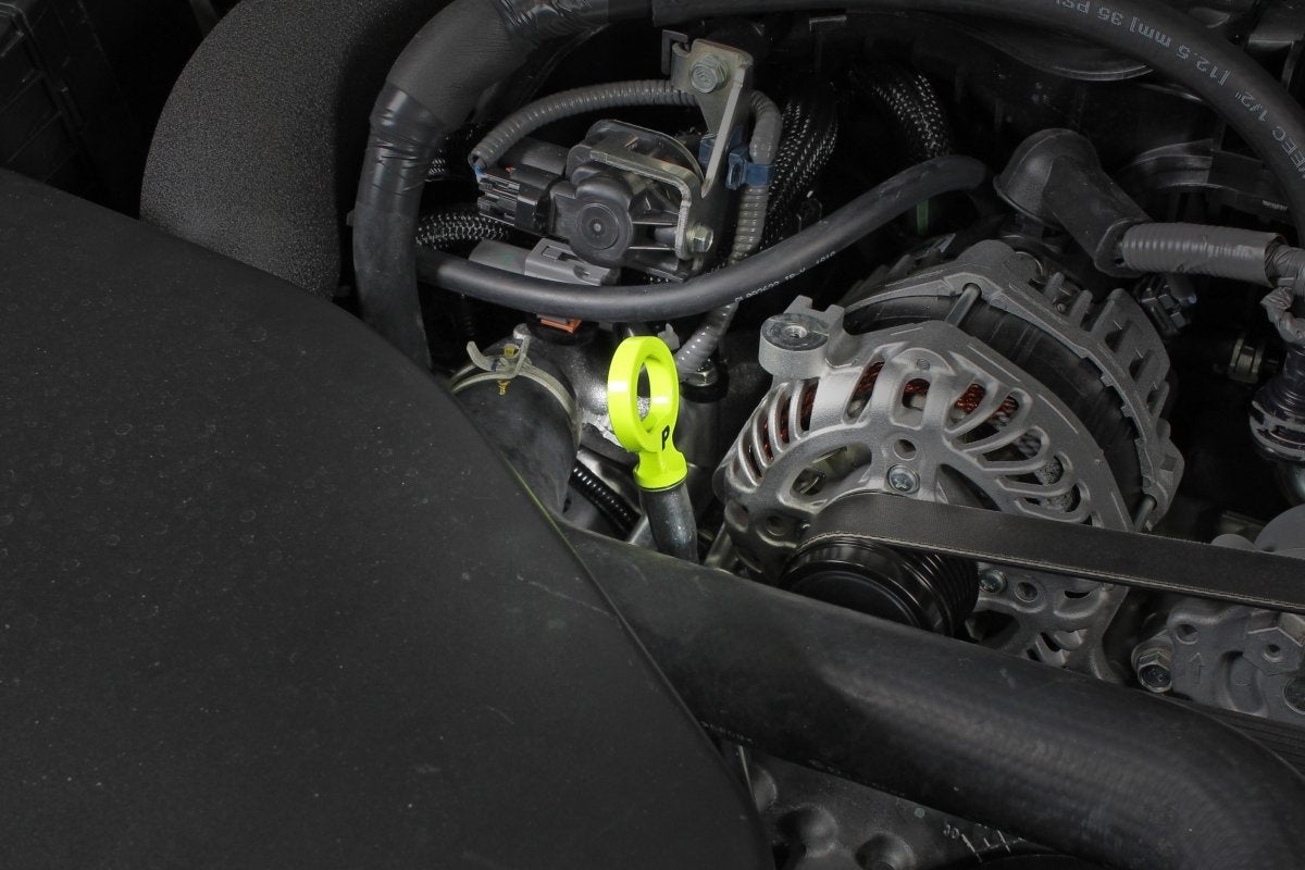 Perrin Subaru Dipstick Handle Loop Style - Neon Yellow | PSP-ENG-721NY