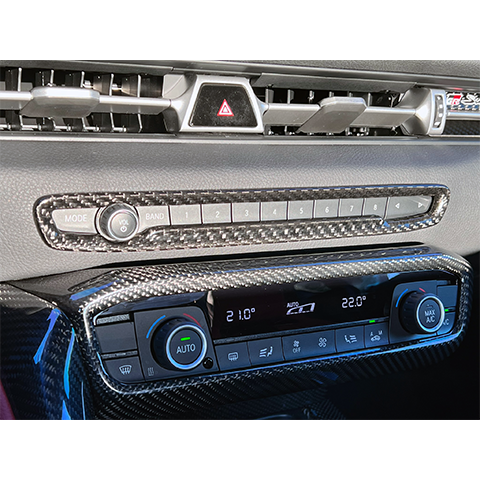 Supra GR 2020+ Dry Carbon Central Volume CD Switch Panel Trim Cover-Matte