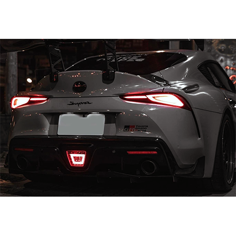 Supra GR 2020+ V2 Brake Light-Smoky Black Lens + Red Tubes