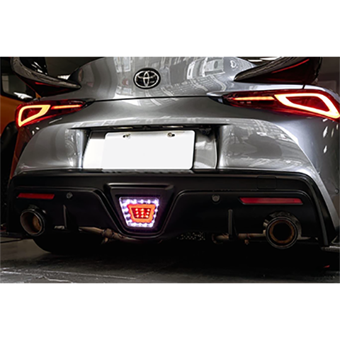 Supra GR 2020+ V2 Brake Light-Smoky Black Lens + Red Tubes