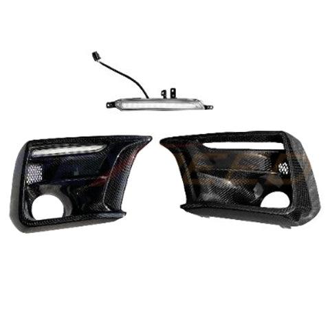 VA WRX 2018-2021 V2 Dry Carbon DRL / Turn Signal + Fog Light Bezel