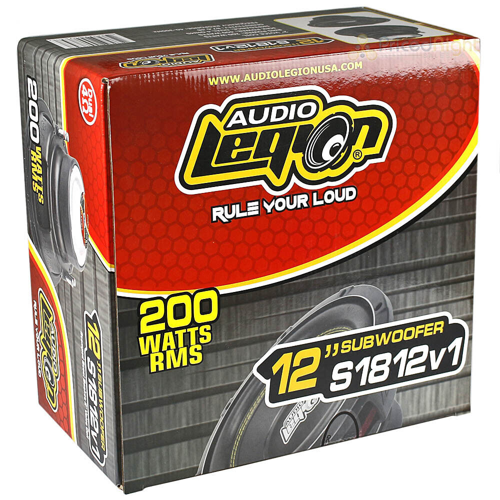 Audio Legion S18 Series 12" Subwoofer 400 Watts Dual 4 Ohm