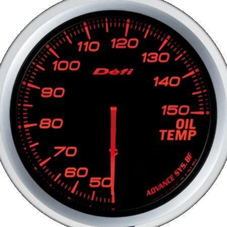 DEFI Advance BF Red 60mm Oil Temperature Gauge (Metric)