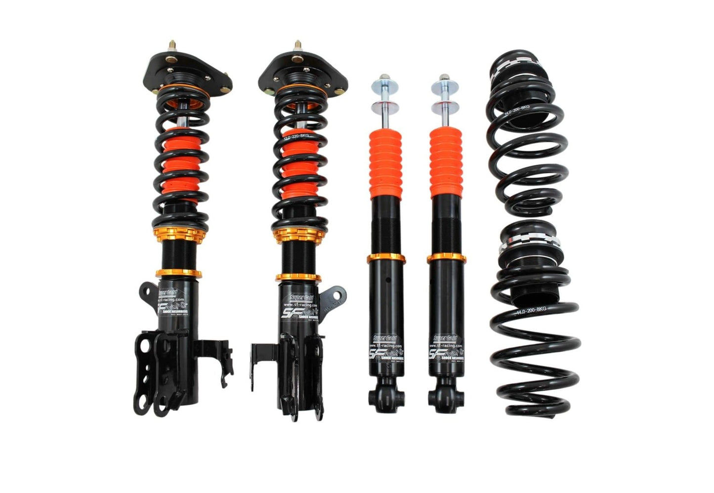 SF Racing Track Coilovers for 2016-2022 Honda Pilot (YF5/YF6)
