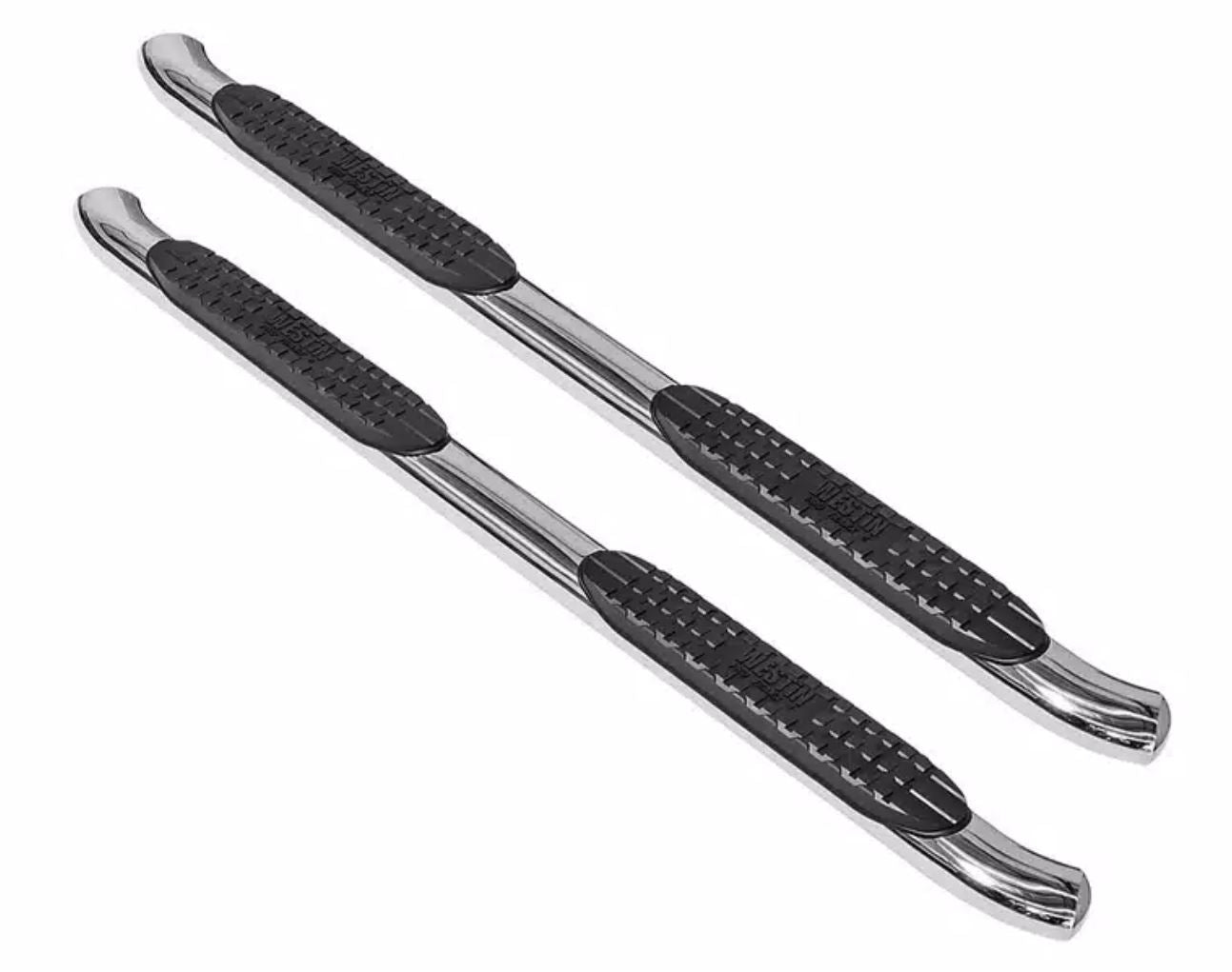 Westin 2007-2013 Chevy Silverado 1500 Crew Cab PRO TRAXX 4 Oval Nerf Step Bars - SS