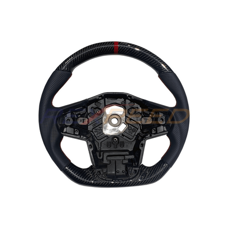 Supra GR 2020+ Carbon Fiber/Forged Carbon Fiber Leather Black Steering Wheel
