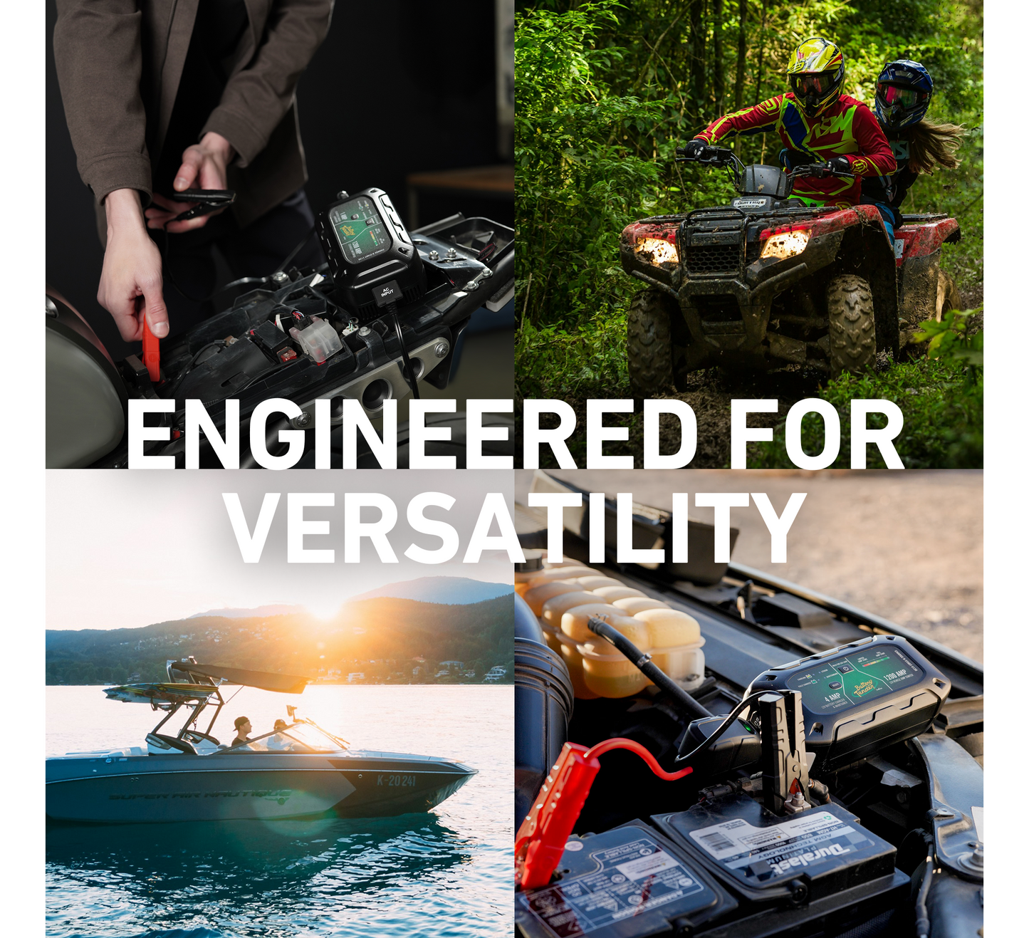 Charge N Start 4120 4 AMP Battery Charger & 1200 AMP Jump Starter