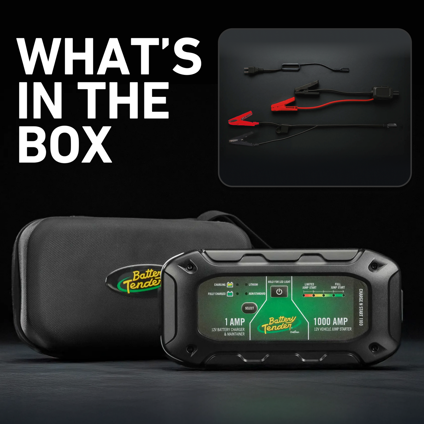 Charge N Start 1100 1 AMP Battery Charger & 1000 AMP Jump Starter