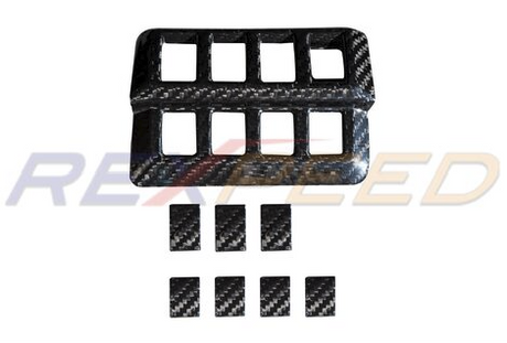 2022+ WRX Dry Carbon Front Left Switch Button Covers-LHD Only-Gloss / Matte