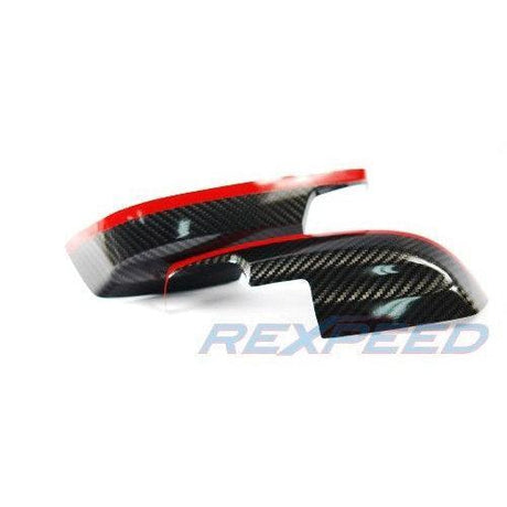 VAB STI / WRX Dry Carbon Lower w/Red Line Mirror Covers
