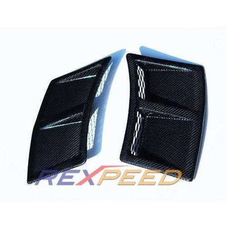 VAB WRX / STI S207 Style Dry Carbon/Painted Rear Bumper Ducts
