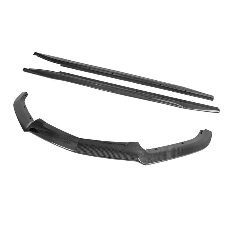 2014-19 Cadillac CTS Carbon Fiber Front Splitter & Side Skirts