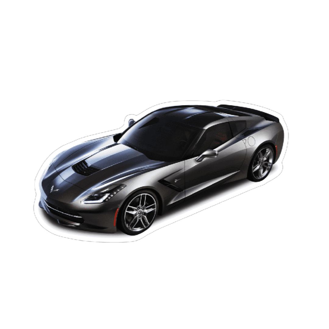 Chevrolet Corvette C7 Sports Car Vinyl Decal / Sticker, Black