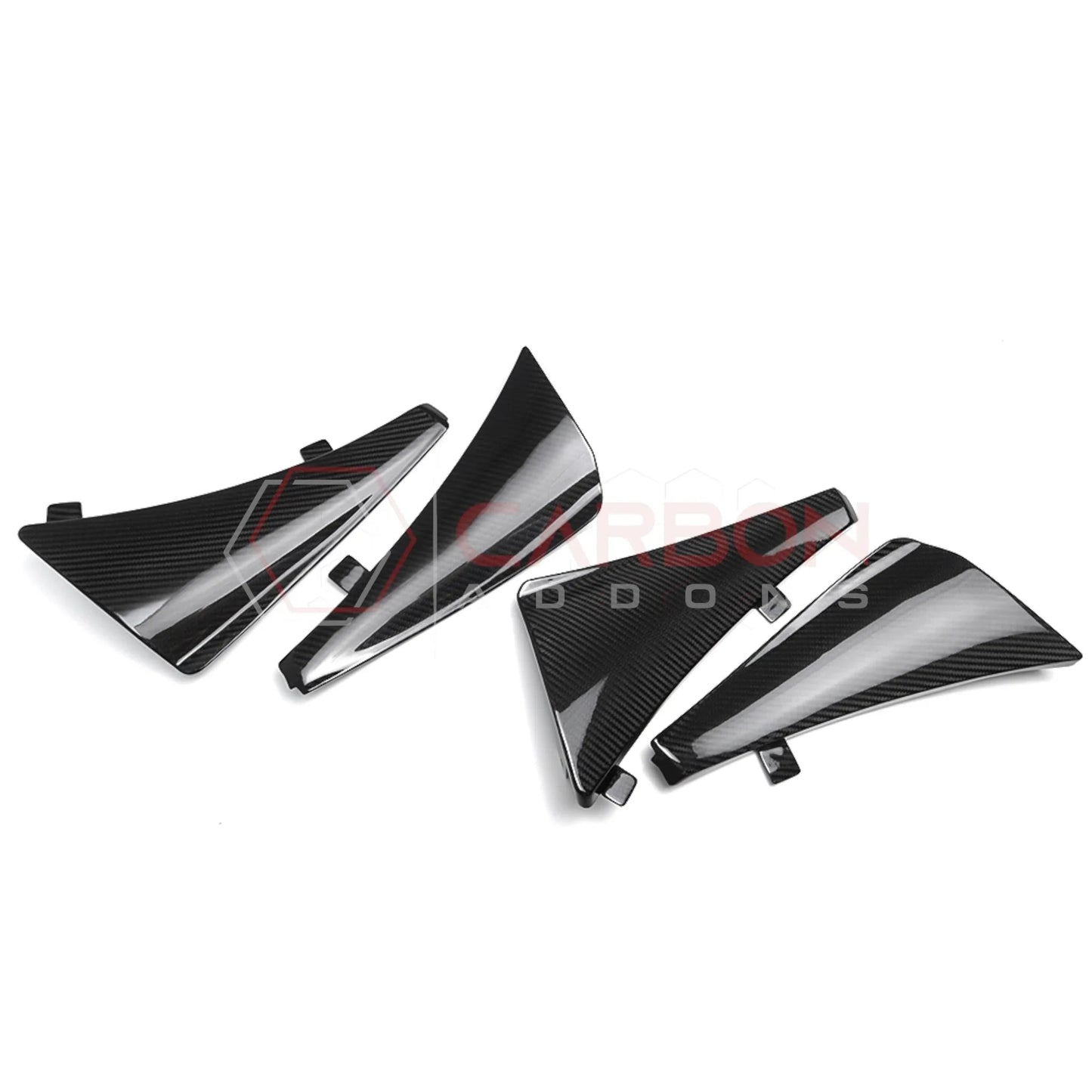 C8 Corvette Extended Mud Splash Guards | Carbon Fiber