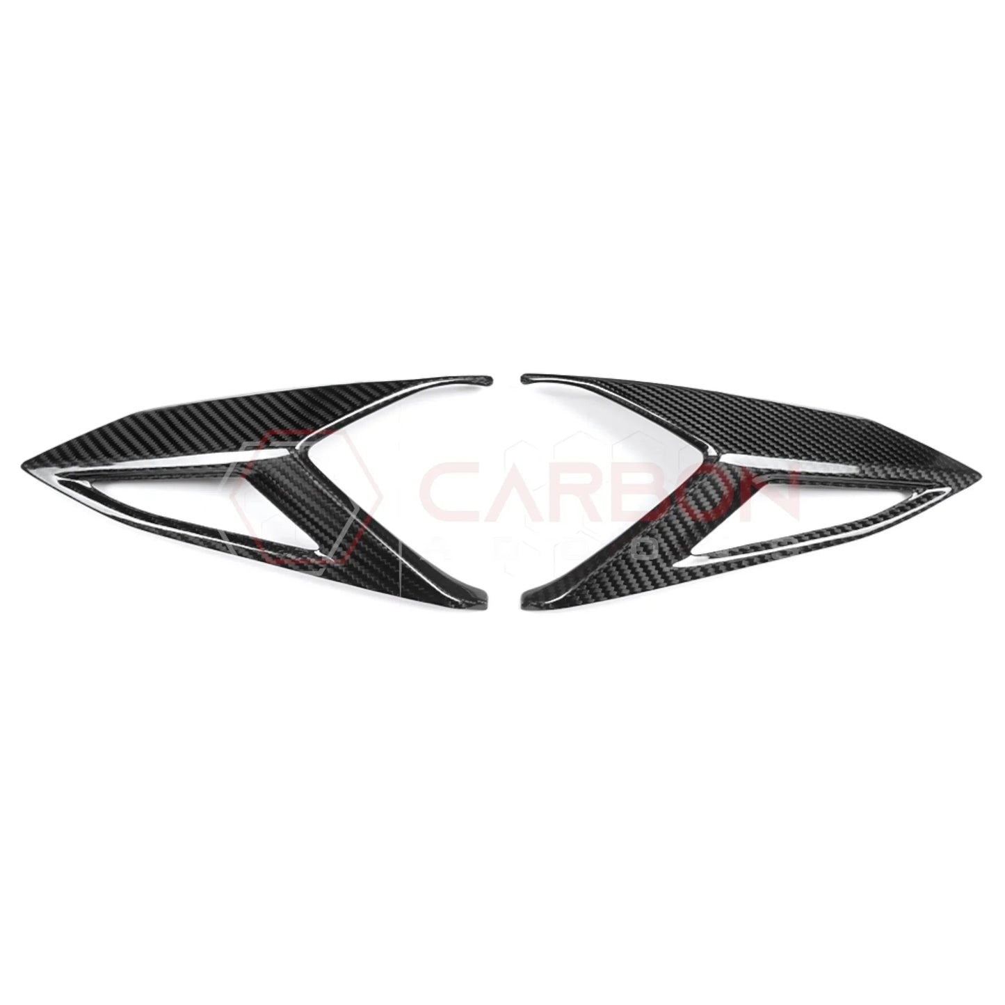 C8 Corvette Rear Taillight Side Lamp Frame Cover – Real Dry Carbon Fiber (2020–2025 Stingray, Z51, Z06, HTC & Coupe)