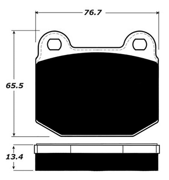 Porterfield Brake Pads for 2004 LOTUS ELISE