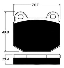 Porterfield Brake Pads for 2004 LOTUS ELISE