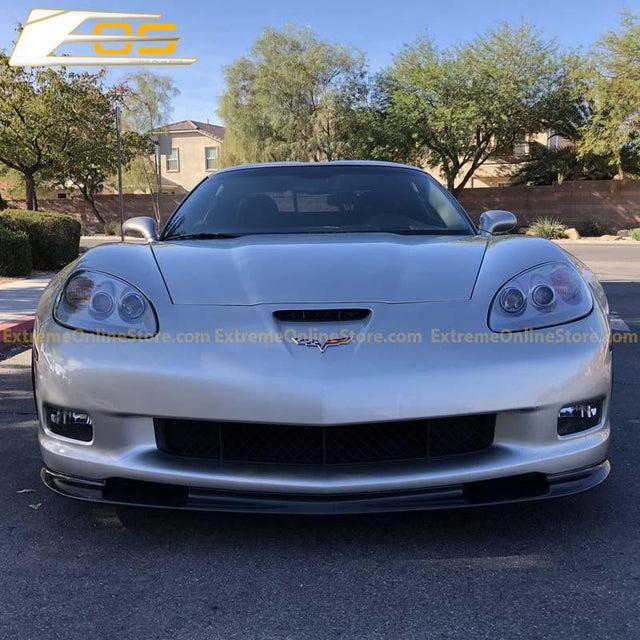 Corvette C6 Grand Sport / Z06 Primer Black Front Splitter Lip