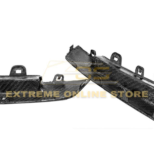 2009-15 Cadillac CTS-V Coupe Carbon Fiber Rear Bumper Insert Covers