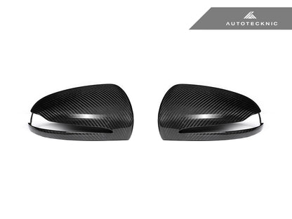 AutoTecknic Replacement Version II Dry Carbon Mirror Covers - Mercedes-Benz W205 C-Class