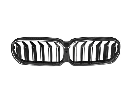 AutoTecknic Dry Carbon Fiber Dual-Slats Front Grilles - BMW G30 5-Series LCI