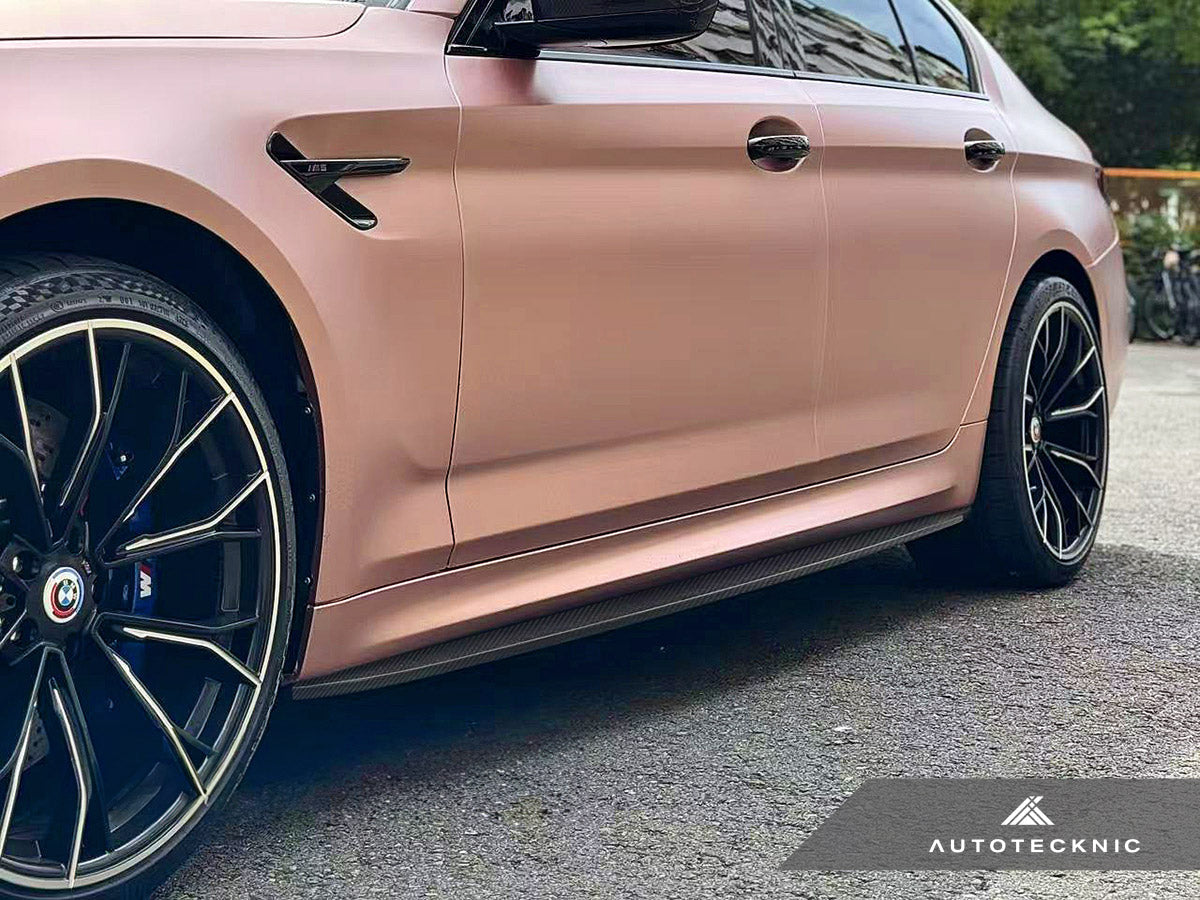 AutoTecknic Dry Carbon Fiber Side Skirt Extension Set - F90 M5 | G30 5-Series