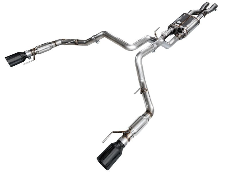 AWE Tuning AWE Gen 3 Ford Raptor SwitchPath Exhaust - Diamond Black Tips 3025-33356