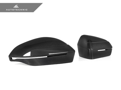 AutoTecknic Dry Carbon Fiber Mirror Cap Set - G60 5-Series | G70 7-Series