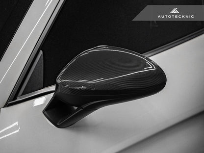 AutoTecknic Replacement Carbon Fiber Mirror Covers - Porsche 718 Cayman | Boxster