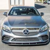 2019-Up Mercedes-Benz C-Class Carbon Fiber Front Splitter Lip