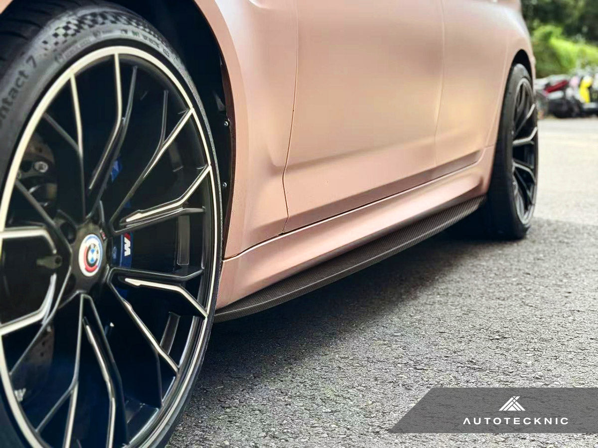 AutoTecknic Dry Carbon Fiber Side Skirt Extension Set - F90 M5 | G30 5-Series