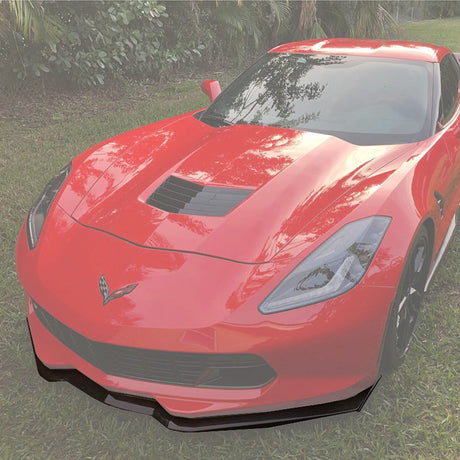 EOS Corvette C7 Stage 2 Carbon Flash Front Splitter Lip W/ Side Winglets