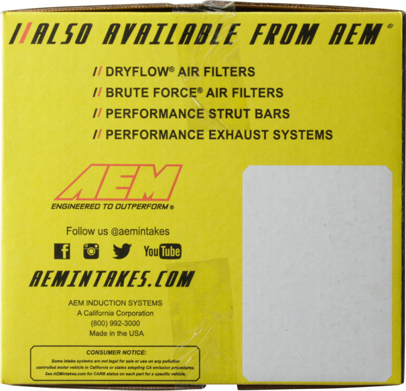 AEM Induction AEM 2017 C.A.S Audi A4 L4-2.0L F/l Cold Air Intake 21-815C