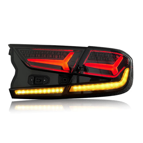 201822 Honda Accord LED Tail Lights Smoke Lambo Style