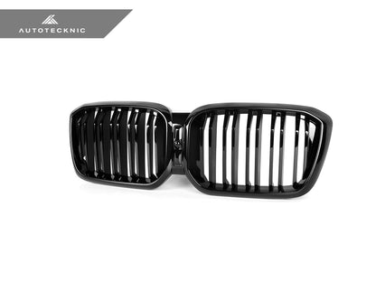 AutoTecknic Dual-Slats Gloss Black Front Grille - G01 X3 | G02 X4 LCI