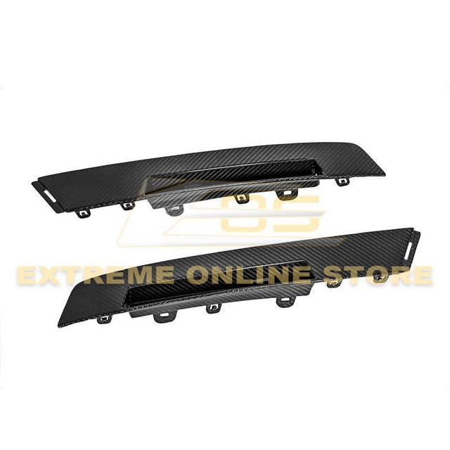 2009-15 Cadillac CTS-V Coupe Carbon Fiber Rear Bumper Insert Covers