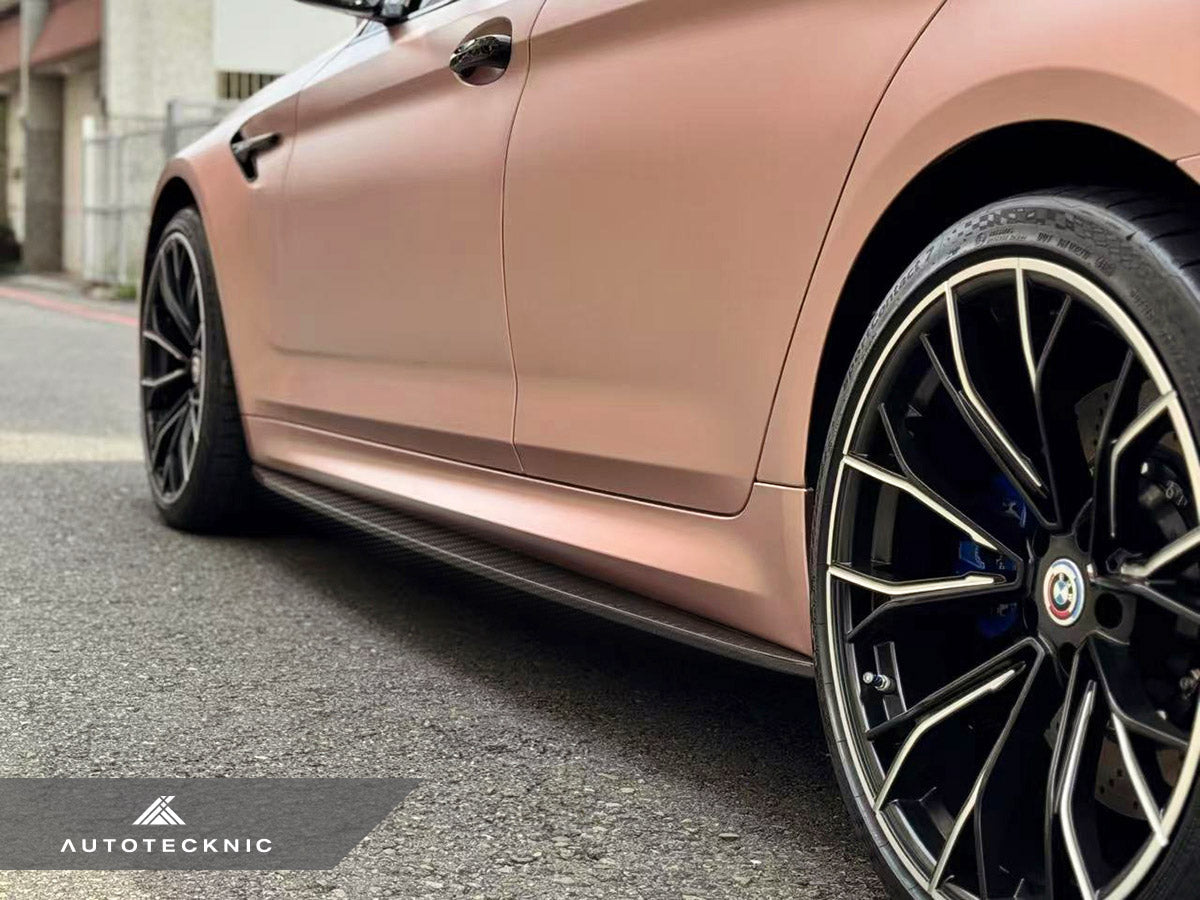 AutoTecknic Dry Carbon Fiber Side Skirt Extension Set - F90 M5 | G30 5-Series