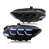 2018-2023 RGB Ford Mustang Headlights S650 Style