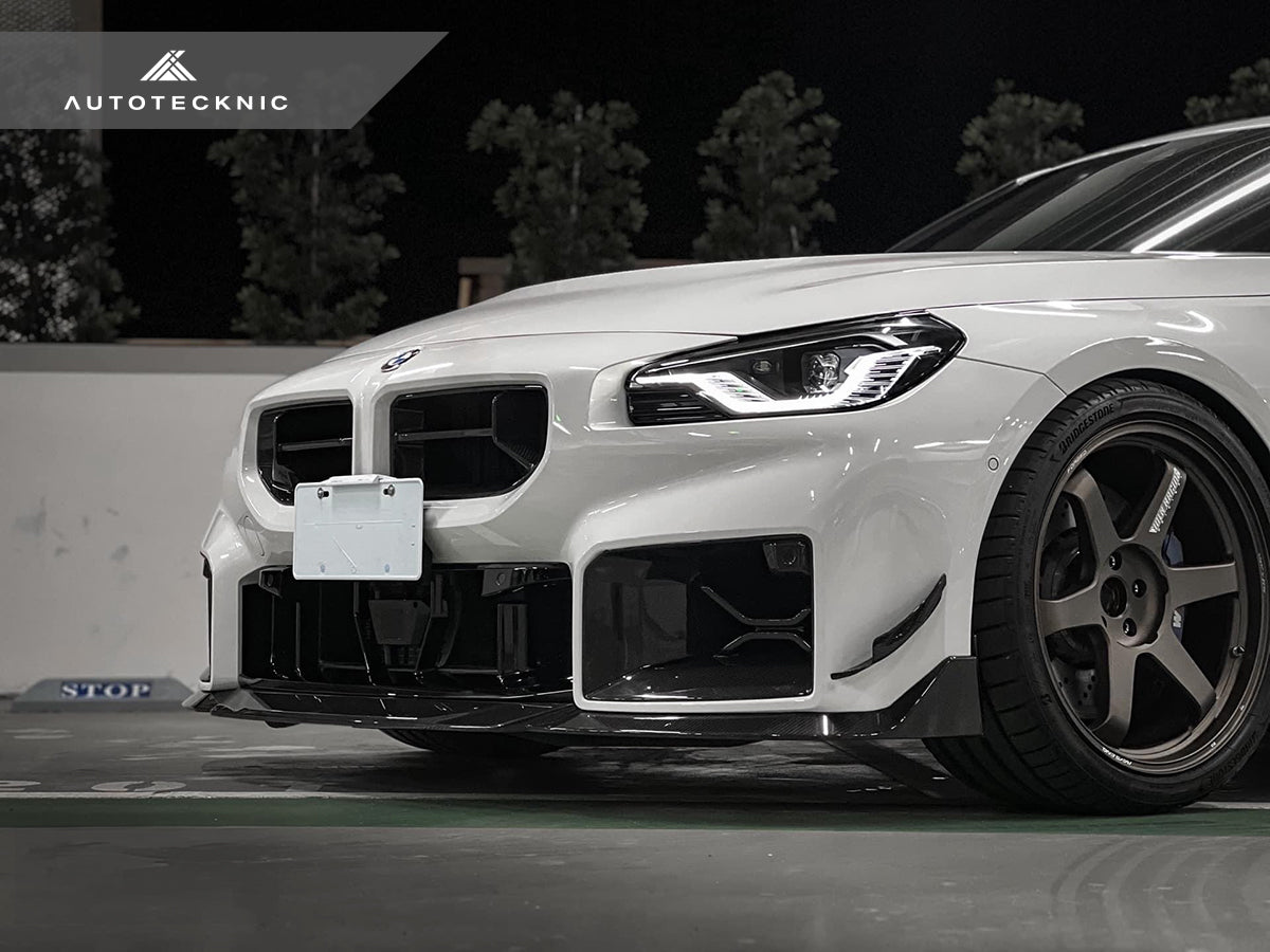 AutoTecknic Dry Carbon Podium Front Bumper Lower Vent Set - G87 M2