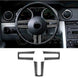 Mustang 2005-2009 Real Carbon Fiber Steering Wheel Trim Overlay