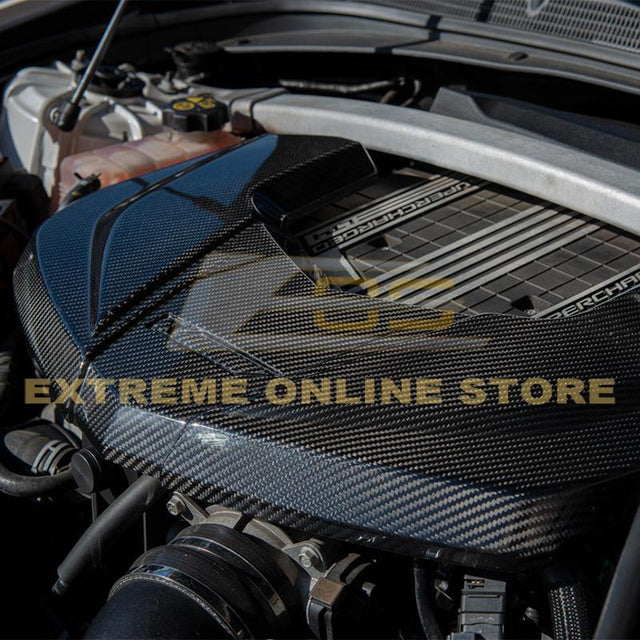 2016-Up Cadillac CTS-V Carbon Fiber Front Engine Cover