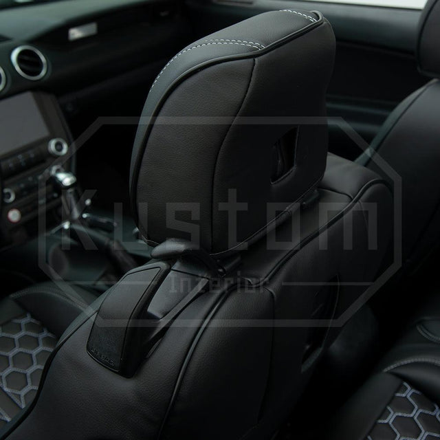 2015-Up Ford Mustang Convertible Custom Leather Seat Covers