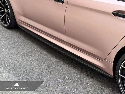 AutoTecknic Dry Carbon Fiber Side Skirt Extension Set - F90 M5 | G30 5-Series