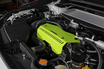 Perrin [22-25 WRX] Pulley Cover - Neon Yellow | PSP-ENG-153NY