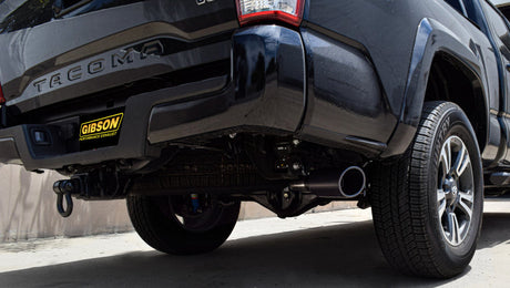 Gibson 16-22 Toyota Tacoma TRD Sport 3.5L 2.5in Cat-Back Single Exhaust - Black Elite