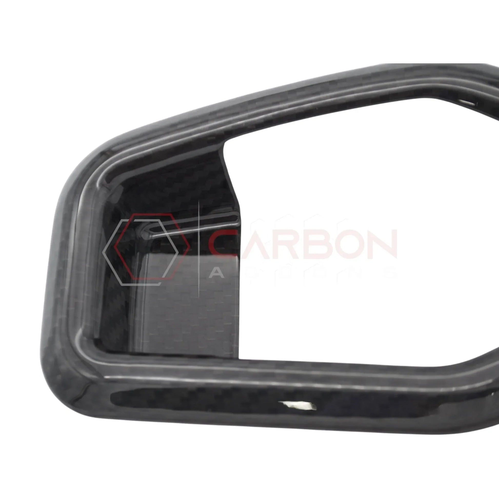 Real Carbon Fiber Seat Release Handle Trim Covers for 2024+ Ford Mustang