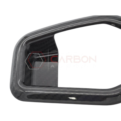 Real Carbon Fiber Seat Release Handle Trim Covers for 2024+ Ford Mustang