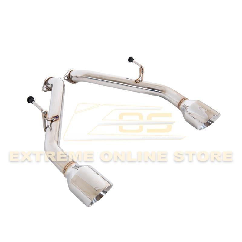 2014-Up Infiniti Q50 Muffler Delete Axle Back 4.5" Dual Tips Exhaust