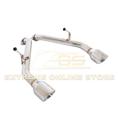 2014-Up Infiniti Q50 Muffler Delete Axle Back 4.5" Dual Tips Exhaust