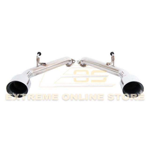 2014-Up Infiniti Q50 Muffler Delete Axle Back 4.5" Dual Tips Exhaust